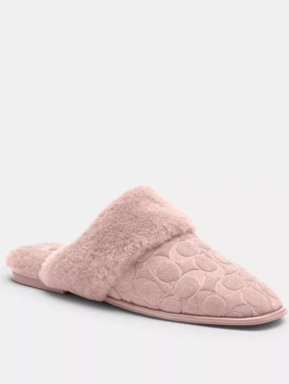 COACH SIGNATURE SHERPA MULES